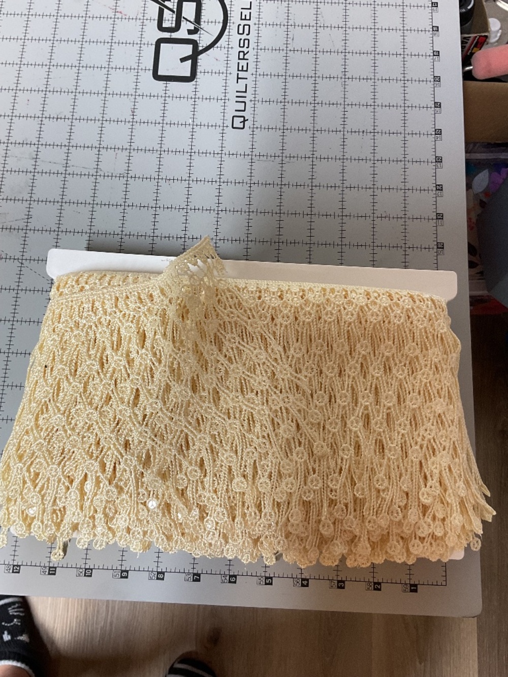 Brand new one piece lace trims. 6”x13yds